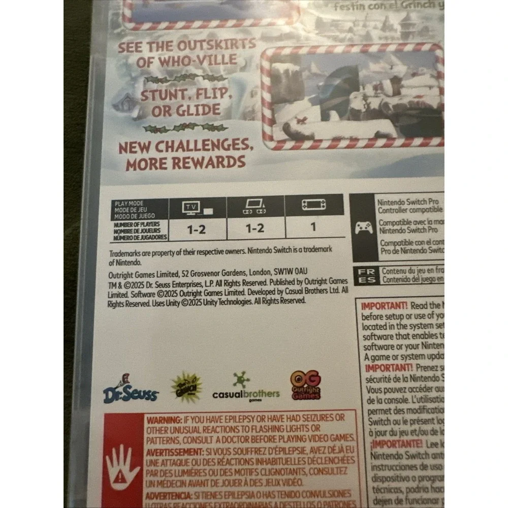 The Grinch Christmas Adventures Nintendo Switch Merry & Mischievous HAC P A8NYB